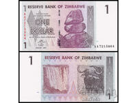 ❤️ ⭐ Zimbabwe 2007 1 Dollar UNC New ⭐ ❤️