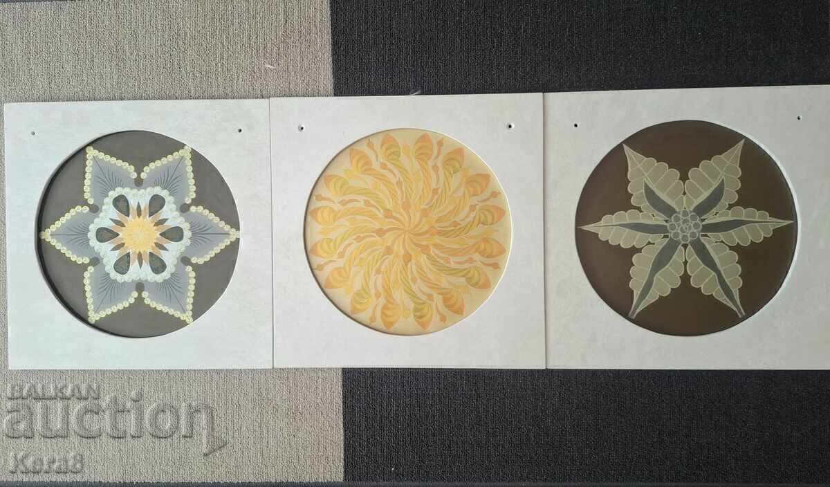3 mandala paintings with price € 450.00 | 880.13 BGN 3 mandala paintings with price € 450.00 | 880.13 BGN