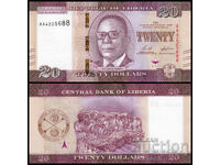 ❤️ ⭐ Liberia 2022 $20 UNC New ⭐ ❤️