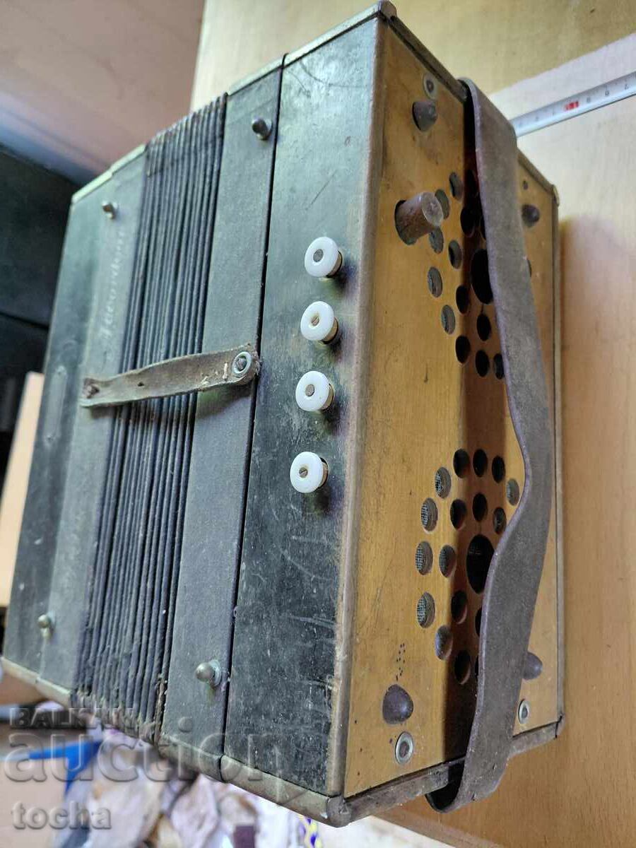 armonică/acordeon antic autentic Stahltone - 5
