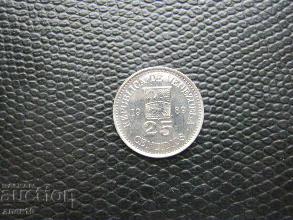 Βενεζουέλα 25 centavos 1989