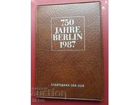 Germania-RDG-SET 1987-750 ani orașul Berlin-4x5 mărci+medalie