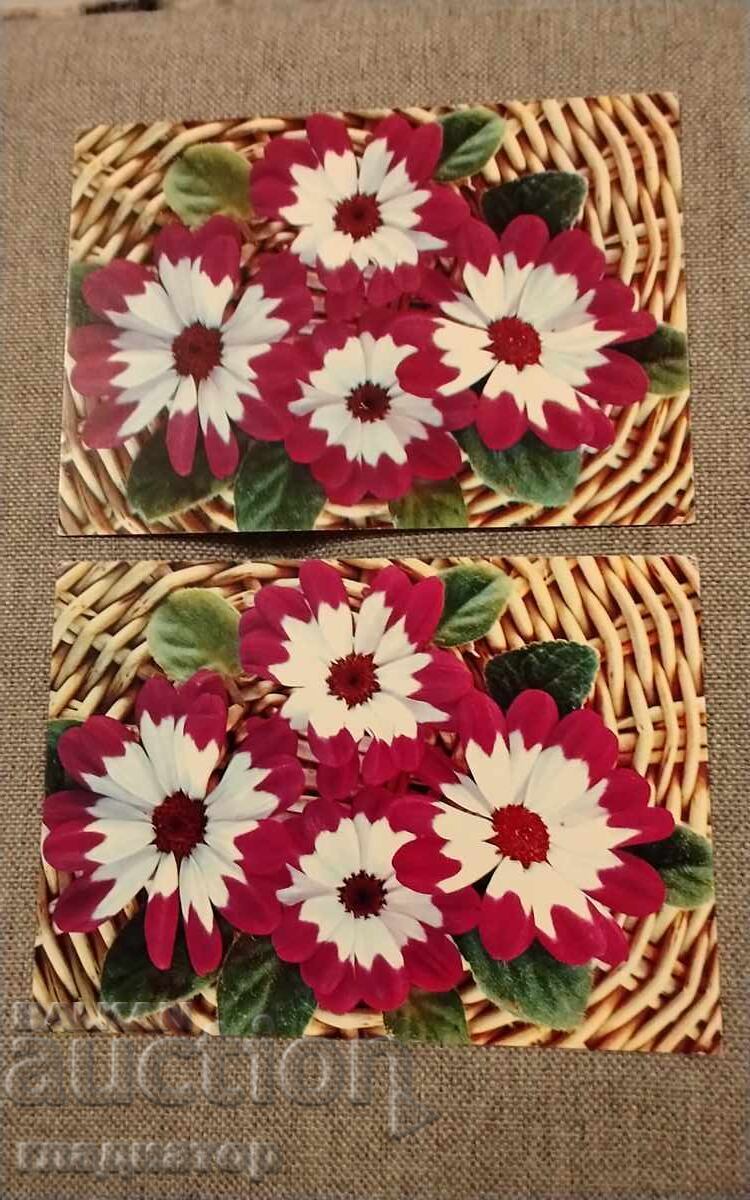 Auction Old Russian Retro Greeting Card Flowers Basket Auction Old Russian Retro Greeting Card Flowers Basket