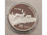 Ασημένιο 20 Ecu Σκι 1998 Φινλανδία