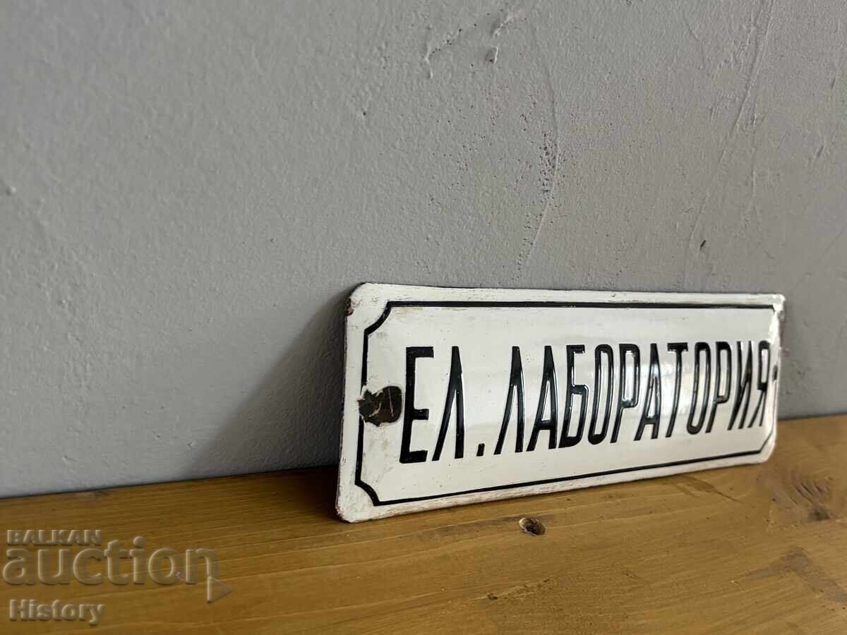 Auction  Enamel plate