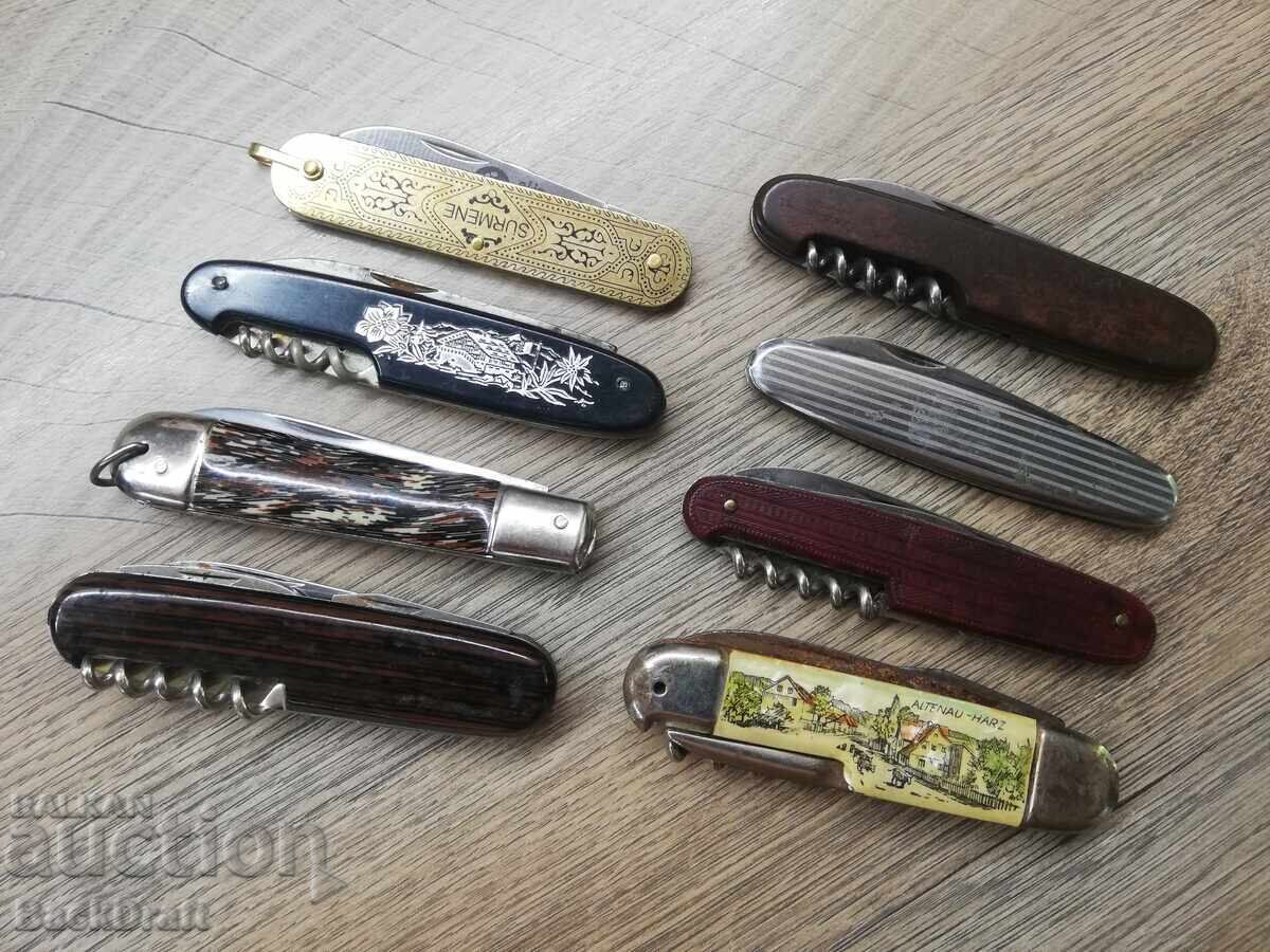 Lot of Old German Folding Pocket Knives, Knife, Blade, Knives - 5