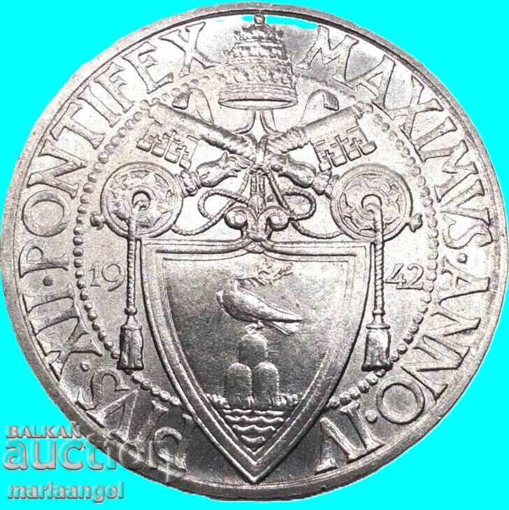 Vatican 2 lire 1942 Vatican