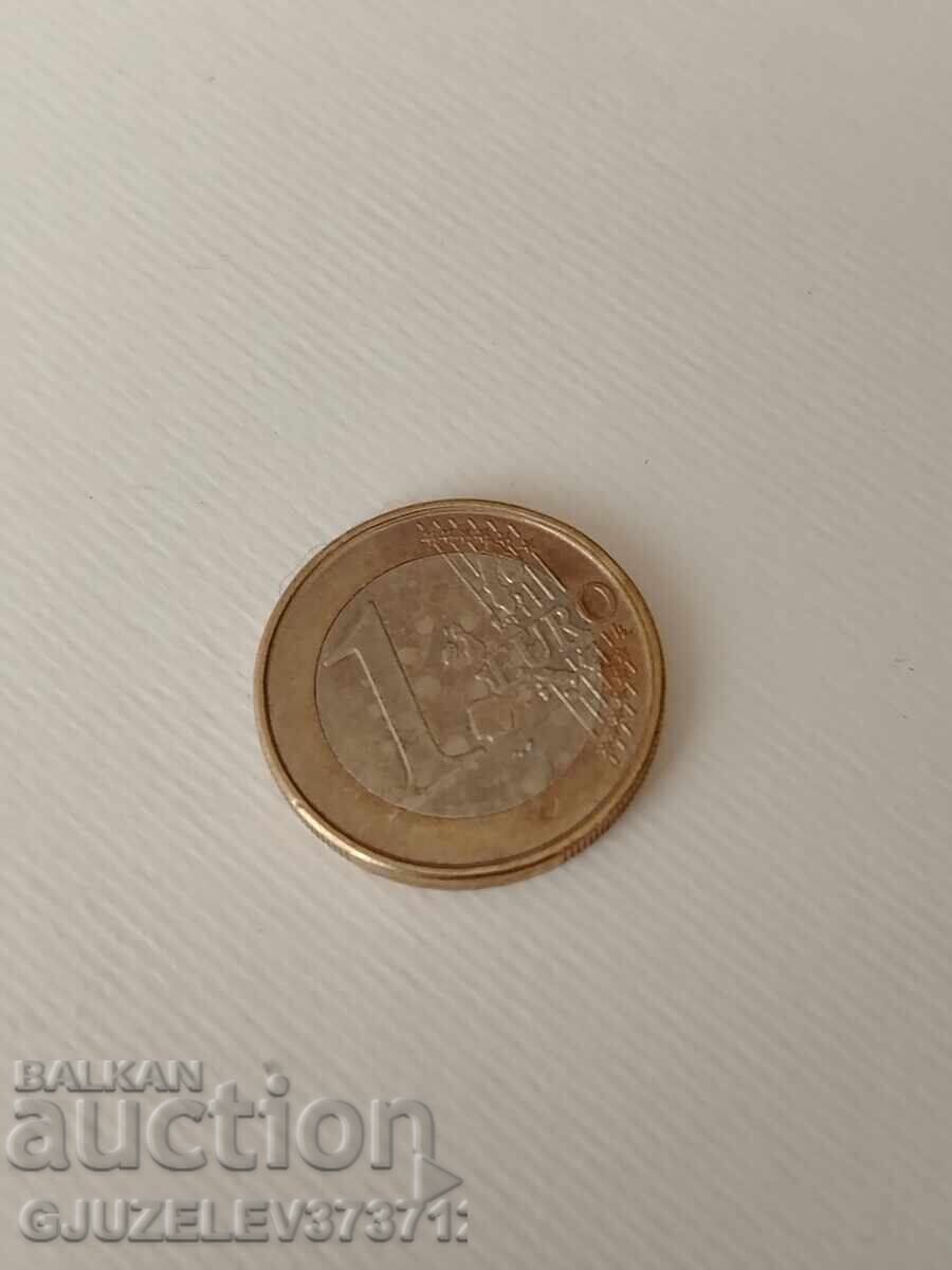 Monedă de 1 euro, emisă în Belgia în 2004, reprezentând cu preț € 50.00 | 97.79 BGN