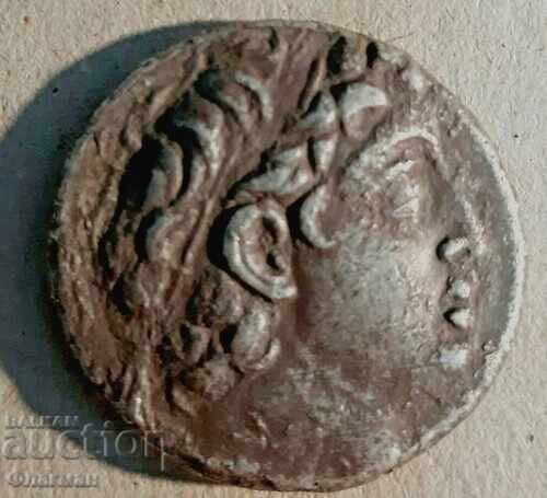 Tetradrahmă de Demetrius al II-lea Nicator, 129 - 125 î.Hr
