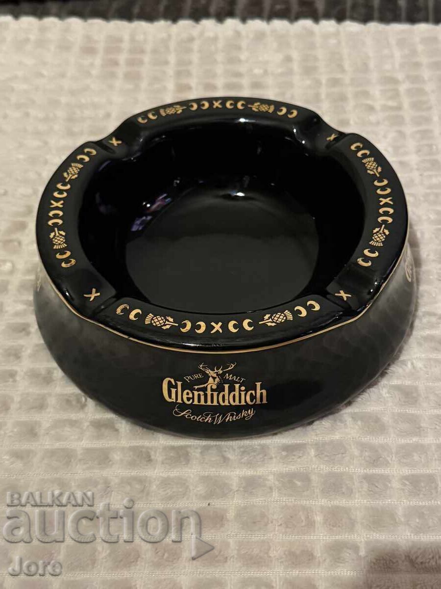 μεγάλο πορσελάνινο σταχτοδοχείο Glenfiddich whisky - 6