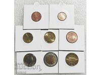 Германия UNC СЕТ Евромонети 2002 G от 1 Цент до 2 Евро Euro