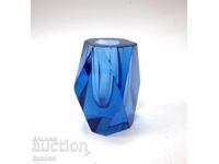 Heavy cobalt art glass vase – 650 g – like new