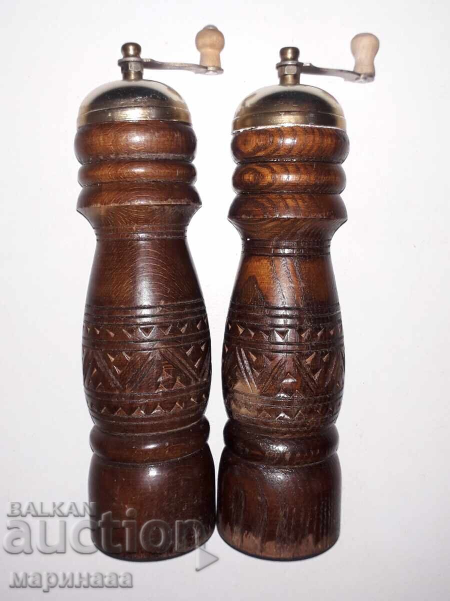 SET OF VINTAGE MILLS. WOOD CARVING with price € 8.00 | 15.65 BGN