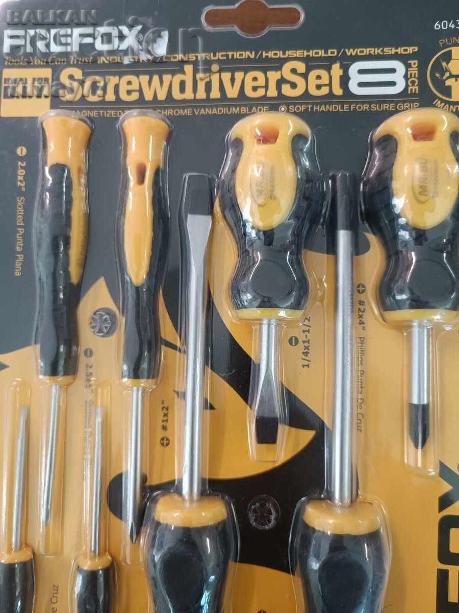 Frefox screwdriver set 8 pieces new in box with price € 6.56 | 12.83 BGN