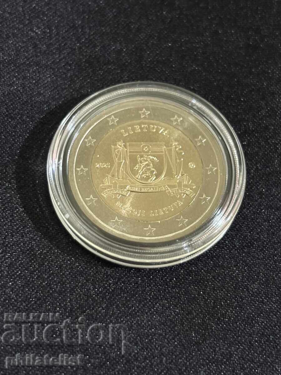 Lituania 2025 – 2 euro – Lituania Mică UNC /c cu preț € 4.20 | 8.21 BGN