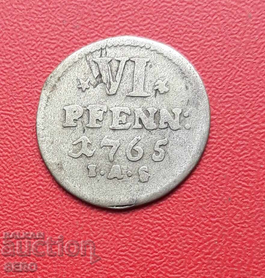 Germania-Paderborn-6 pfenigi 1765-argint