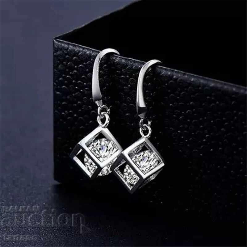 Topaz earrings, cubes with price € 12.75 | 24.94 BGN Topaz earrings, cubes with price € 12.75 | 24.94 BGN