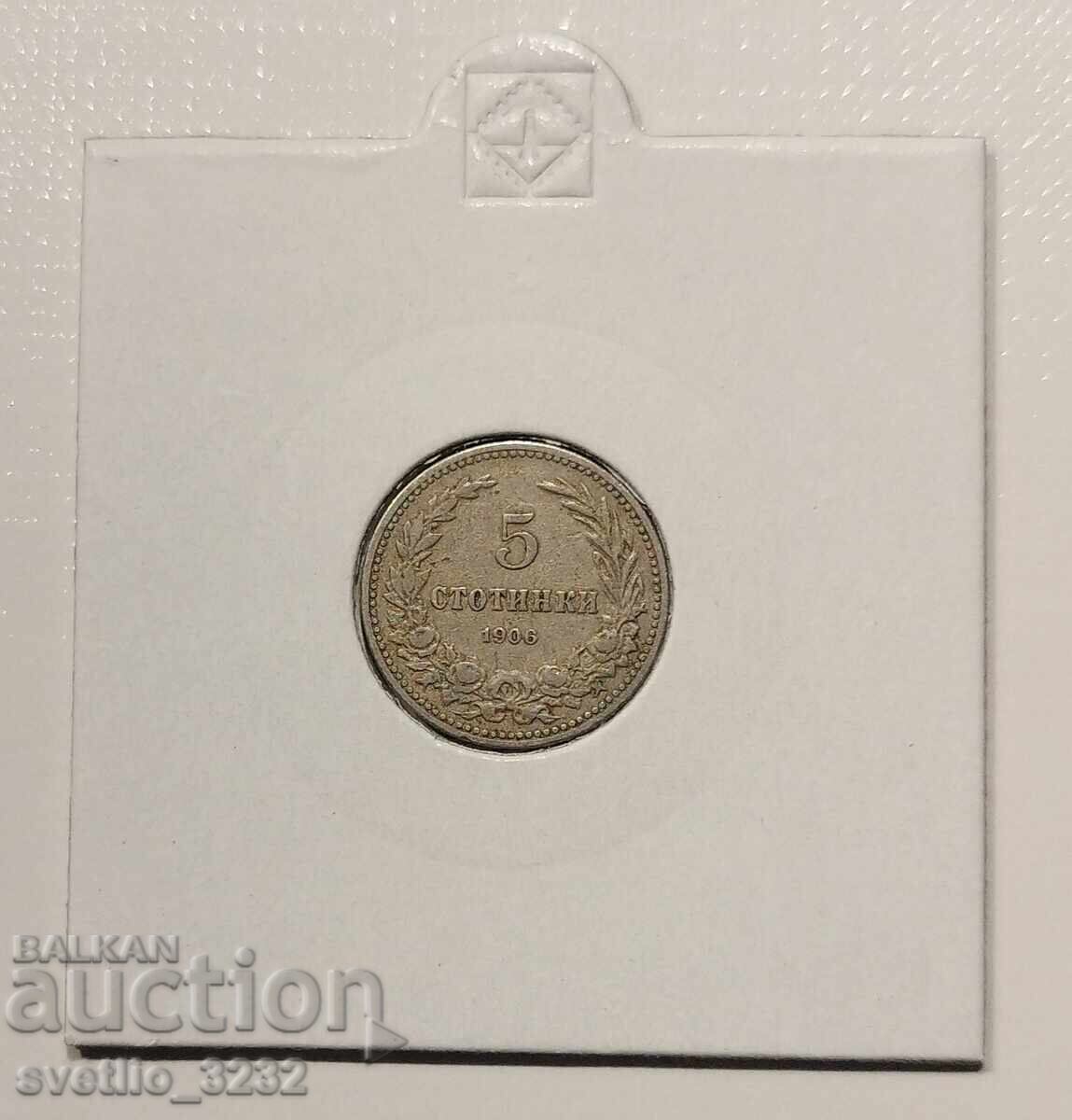 5 cenți 1906