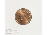 France UNC Euro Coin 2 Cents 2001 Cent France Euro Cent