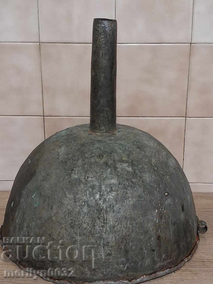 Χάλκινο χωνί οινοποιίας για μετάγγιση κρασιού χάλκινο σκεύος χαλκός - 7