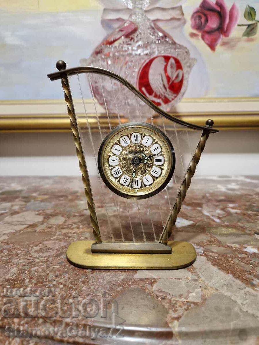 Unique antique German Blessing alarm clock