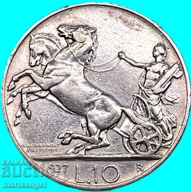 Δημοπρασία 10 λίρες 1927 Ιταλία 9,96γρ 835 ασήμι Δημοπρασία 10 λίρες 1927 Ιταλία 9,96γρ 835 ασήμι