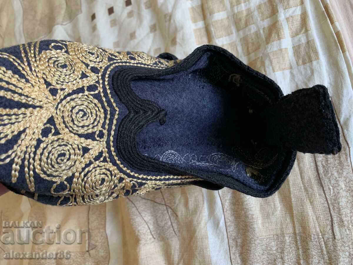 Șosete tradiționale vechi broderie găitan costum popular - 6