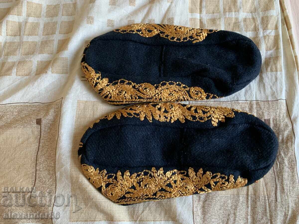 Șosete tradiționale vechi broderie găitan costum popular - 5