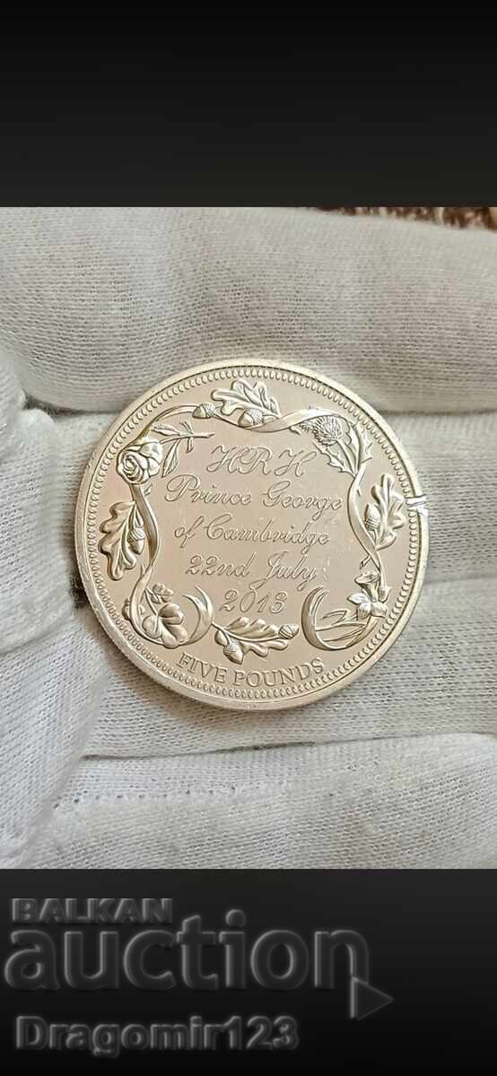 Сребърна възпоменателна монета 5 Паунда 2013 Гърнзи Сребърна възпоменателна монета 5 Паунда 2013 Гърнзи