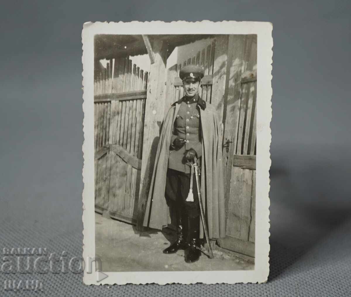1933 Военна Снимка Офицер парадна униформа сабя темляк