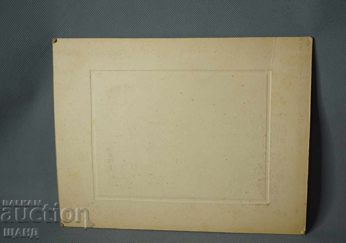 Licitație Fotografie militară PSV carton rigid ofițeri uniformă de paradă
