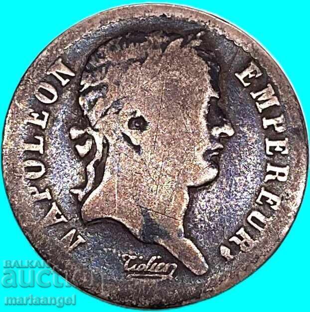 Napoleon Demi Franc 1808 France A - Paris silver