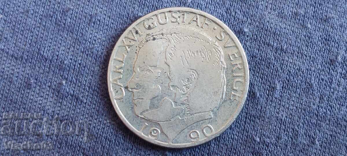 Σουηδία 1 κορώνα 1990 με τιμή € 0.19 | 0.37 BGN