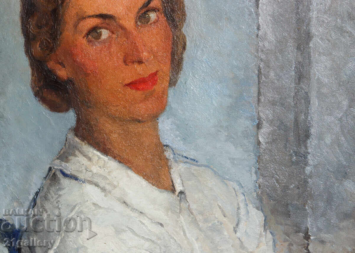 Elena Gryncharova  ( 1907 - 1987) portret 1938g. - 6