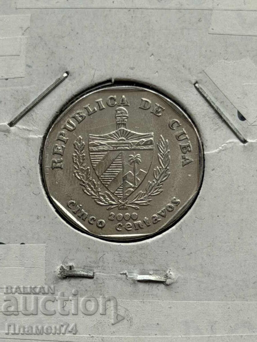 5 centavos 2000 Cuba cu preț € 1.00 | 1.96 BGN 5 centavos 2000 Cuba cu preț € 1.00 | 1.96 BGN