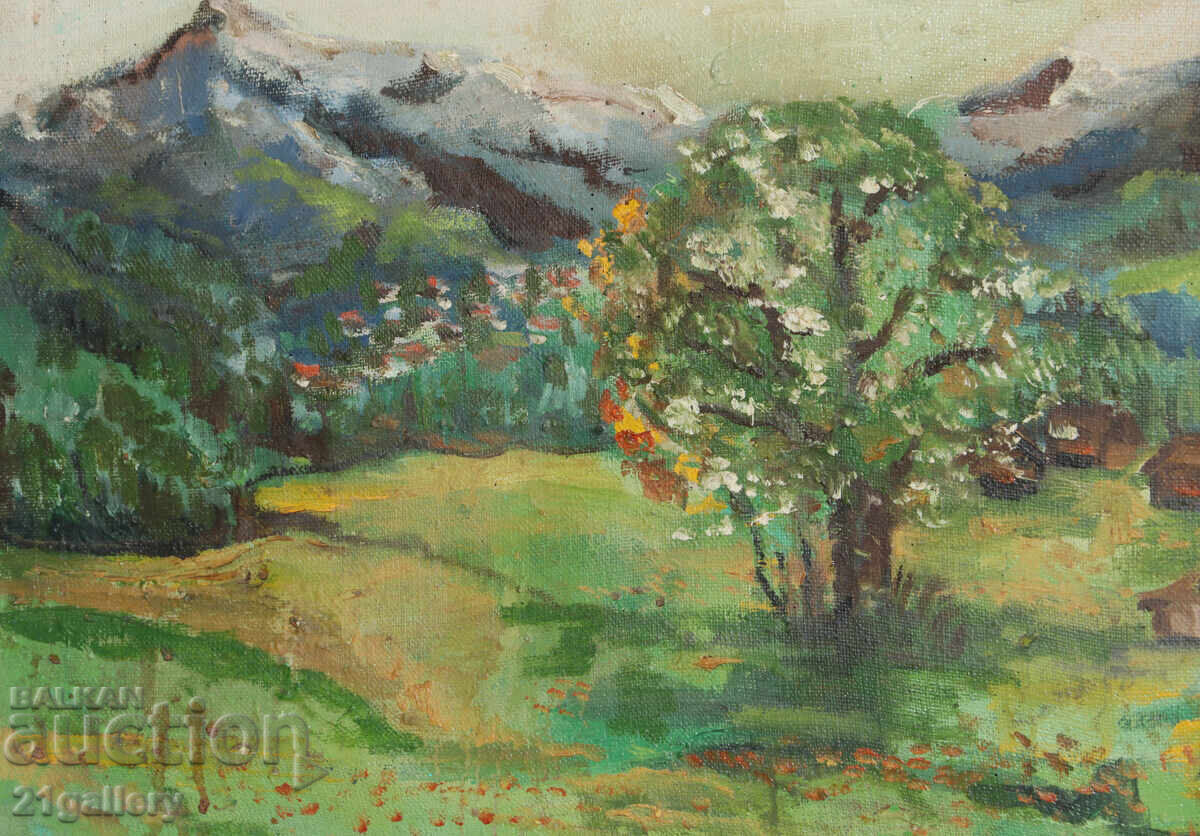 Oil painting landscape 1987 - 7 Oil painting landscape 1987 - 7