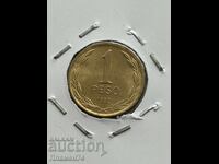 1 peso 1992 Chile