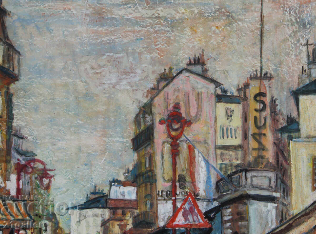 Delivery of Georgi Bakardzhiev ( 1899 - 1972 ) landscape from Paris