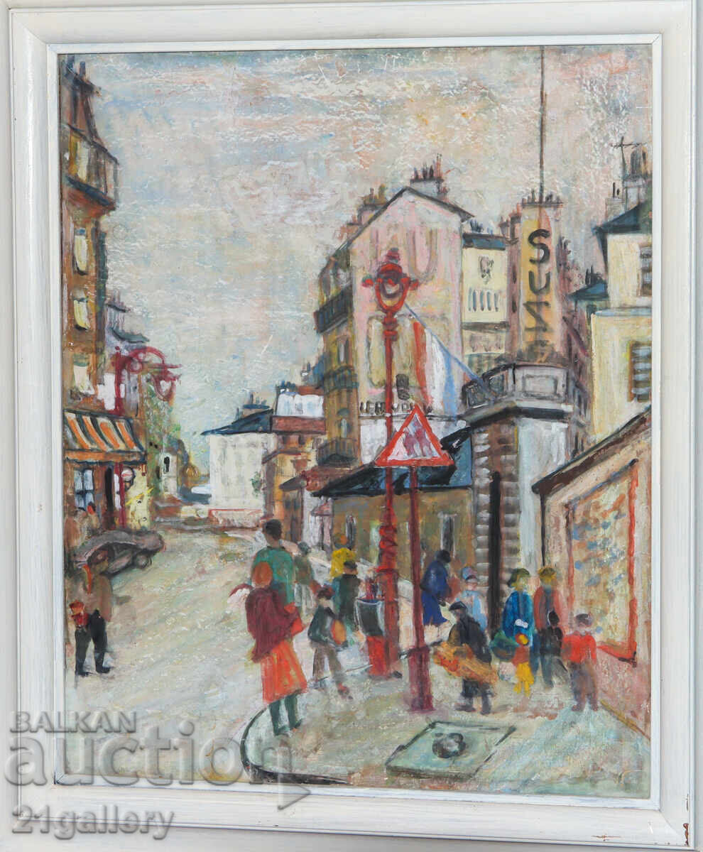 Georgi Bakardzhiev ( 1899 - 1972 ) landscape from Paris