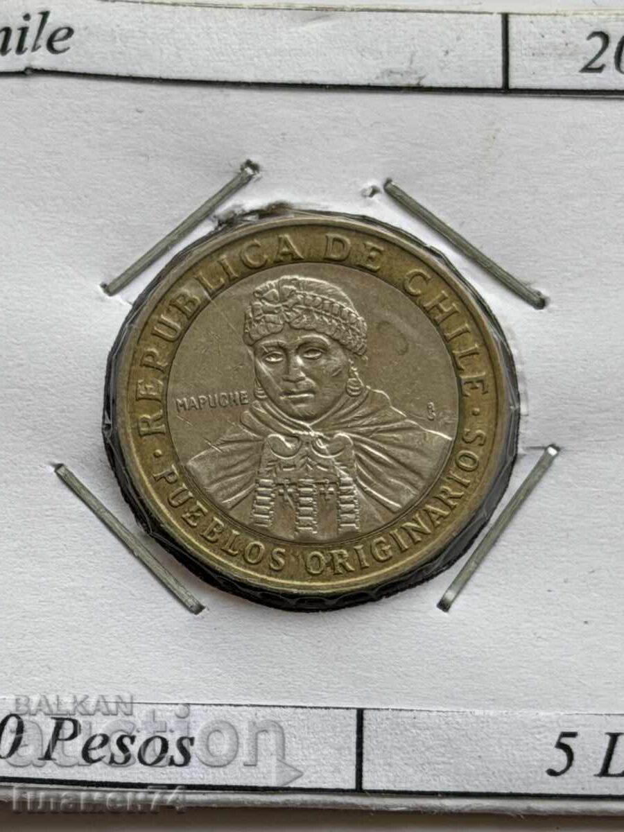 100 pesos 2010 Chile cu preț € 1.00 | 1.96 BGN