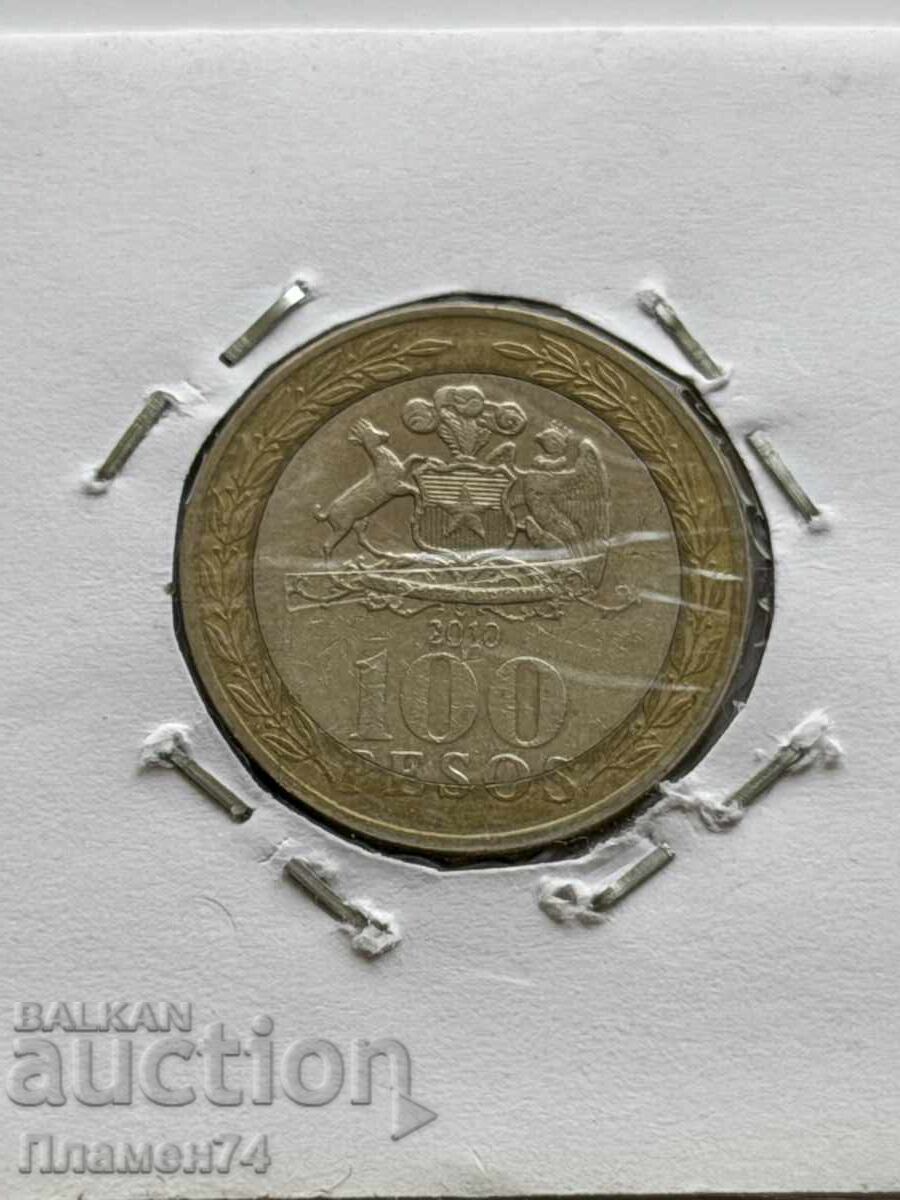 100 pesos 2010 Chile