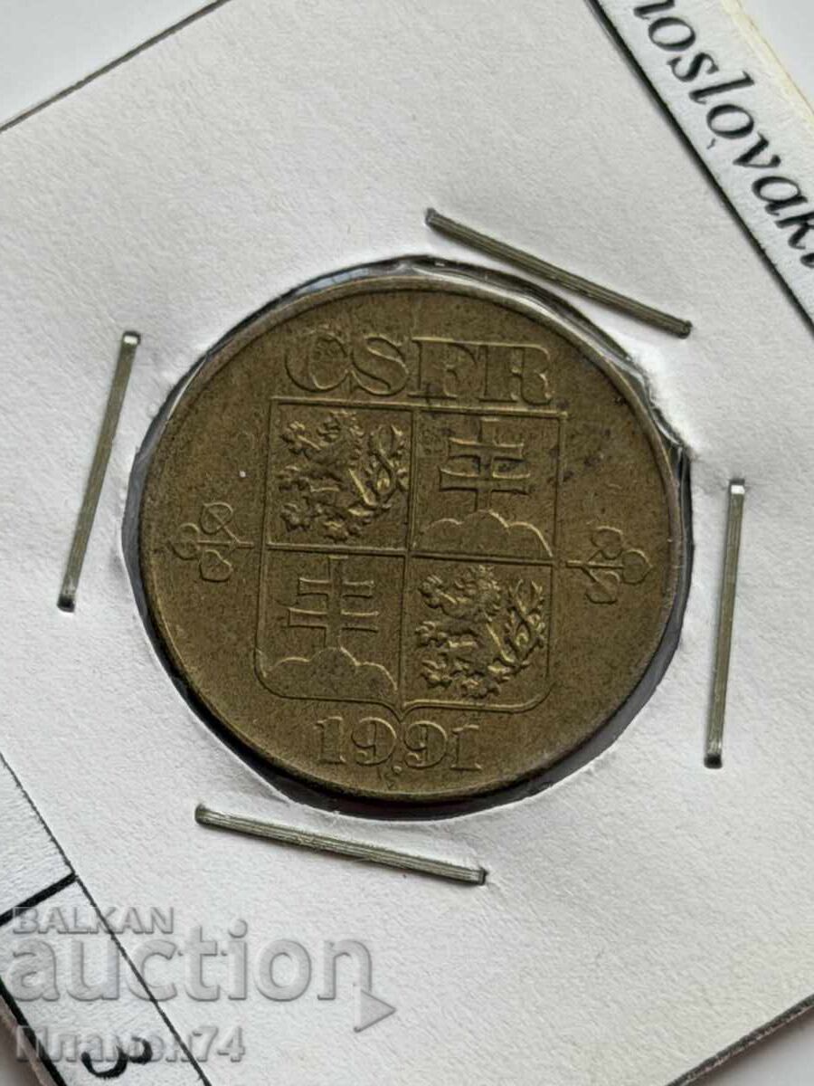 1 κορόνα 1991 Τσεχοσλοβακία με τιμή € 1.00 | 1.96 BGN