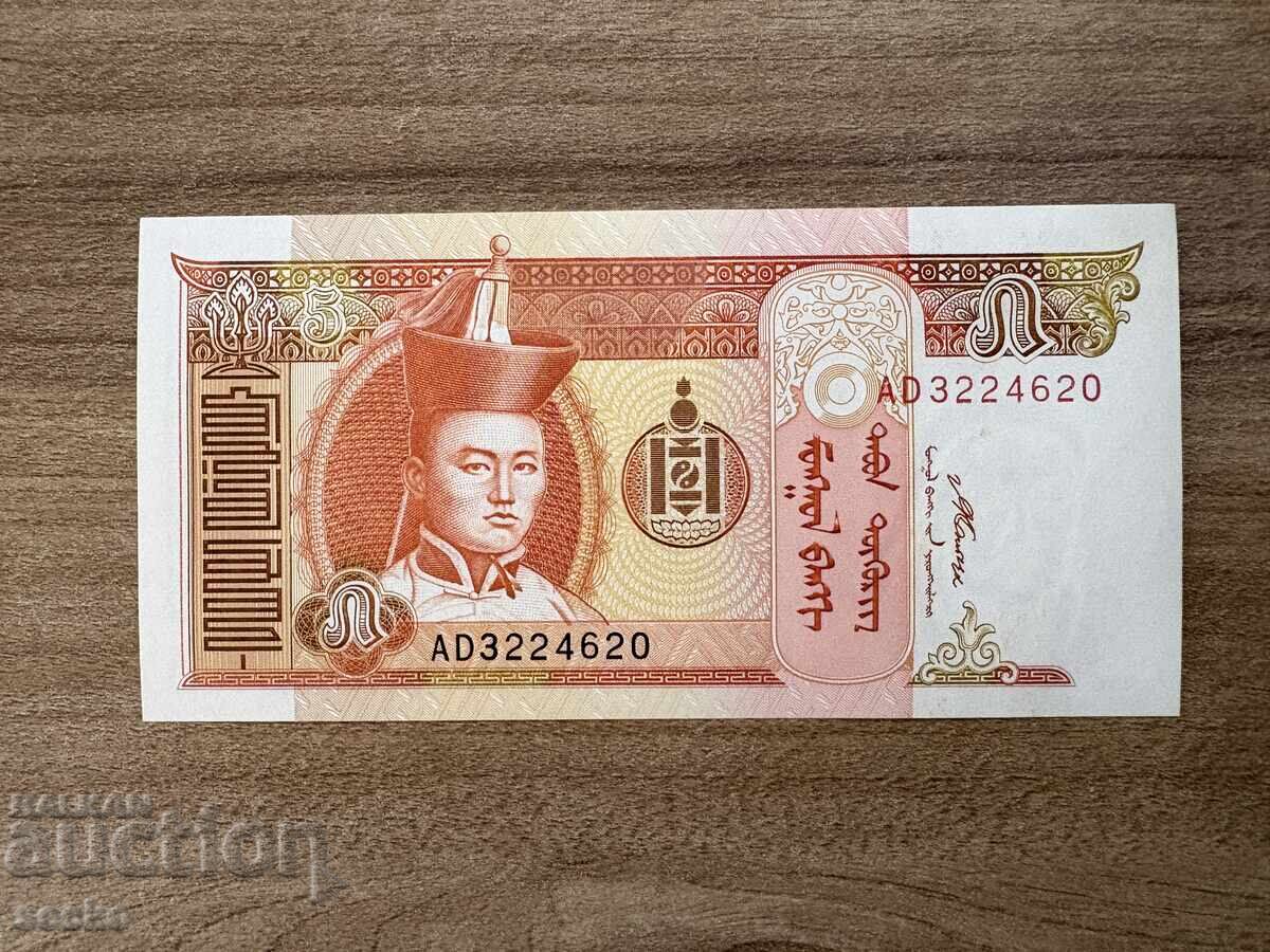 Mongolia - 5 tugrik (2008) UNC