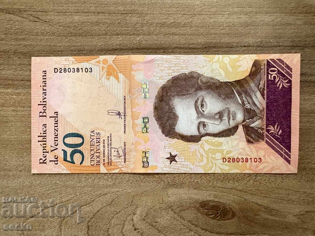 Βενεζουέλα - 50 μπολίβαρ (2018) UNC