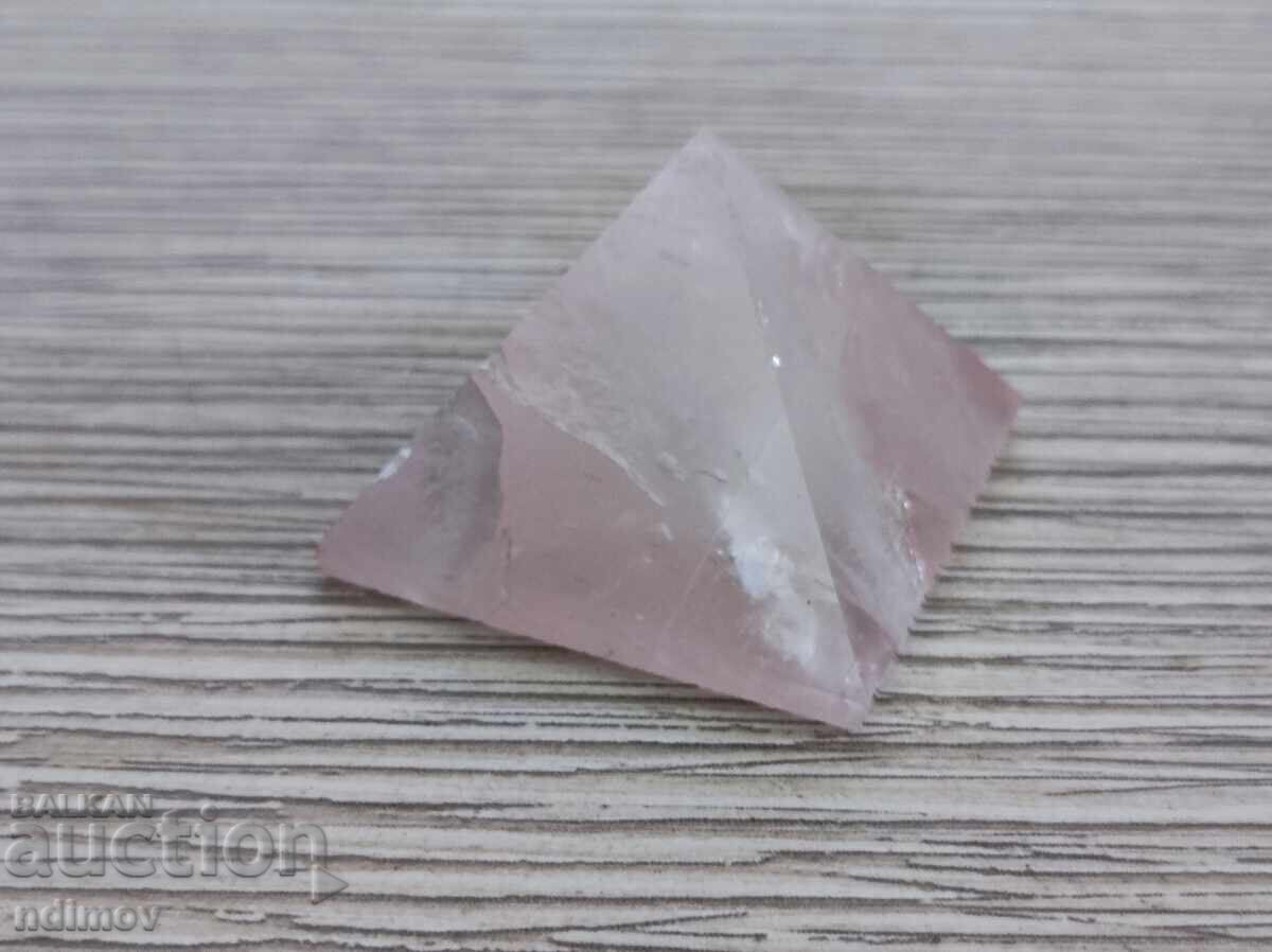 Livrarea Piramidă cuarț roz 3,8 cm