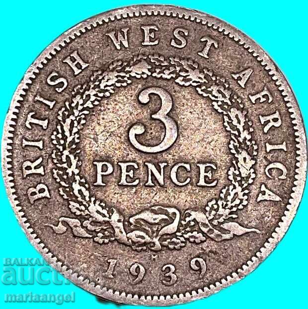 3 pensa 1938 Velikobritania Dzhordzh V - nechesta - 7 3 pensa 1938 Velikobritania Dzhordzh V - nechesta - 7