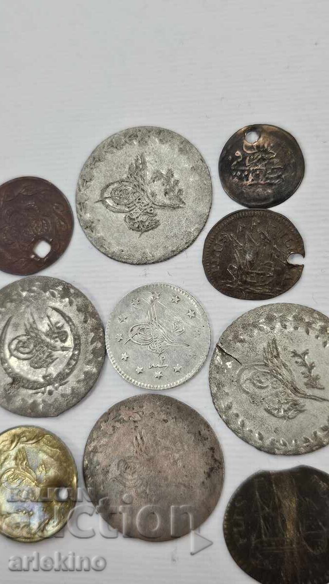 Delivery of Lot of 10 pieces Old Turkish, European Coins, Coin Delivery of Lot of 10 pieces Old Turkish, European Coins, Coin