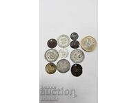 Lot de 10 monede vechi turcești și europene, monedă