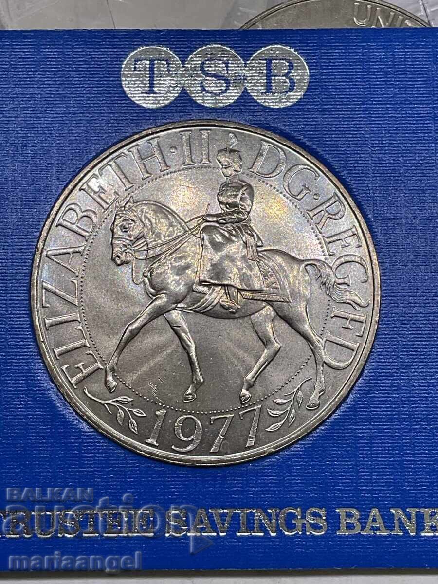 Μεγάλη Βρετανία 1977 25 Νέες Πένες Ασημένιο Ιωβηλαίο PP - 5