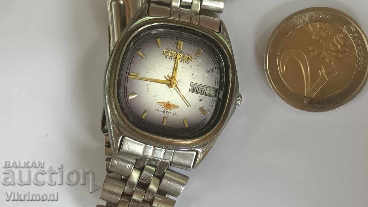 Citizen 21 jewels, λειτουργικό, vintage ρολόι Citizen με τιμή € 25.00 | 48.90 BGN Citizen 21 jewels, λειτουργικό, vintage ρολόι Citizen με τιμή € 25.00 | 48.90 BGN
